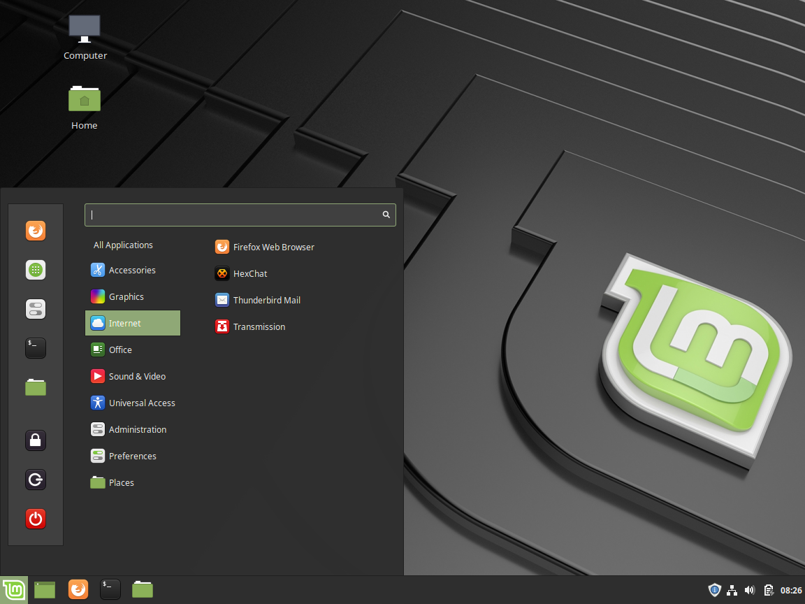 Bureau Linux Mint sur un ancien PC
